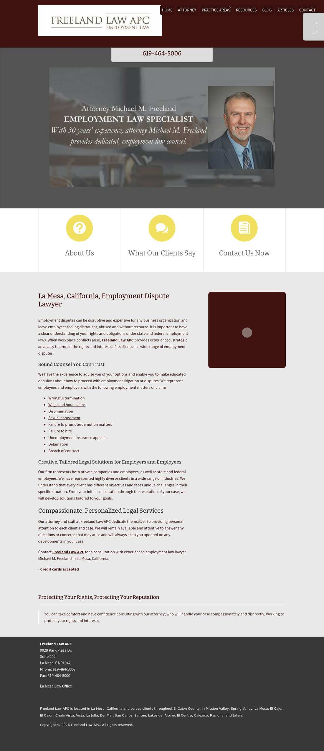 Freeland Law APC - La Mesa CA Lawyers