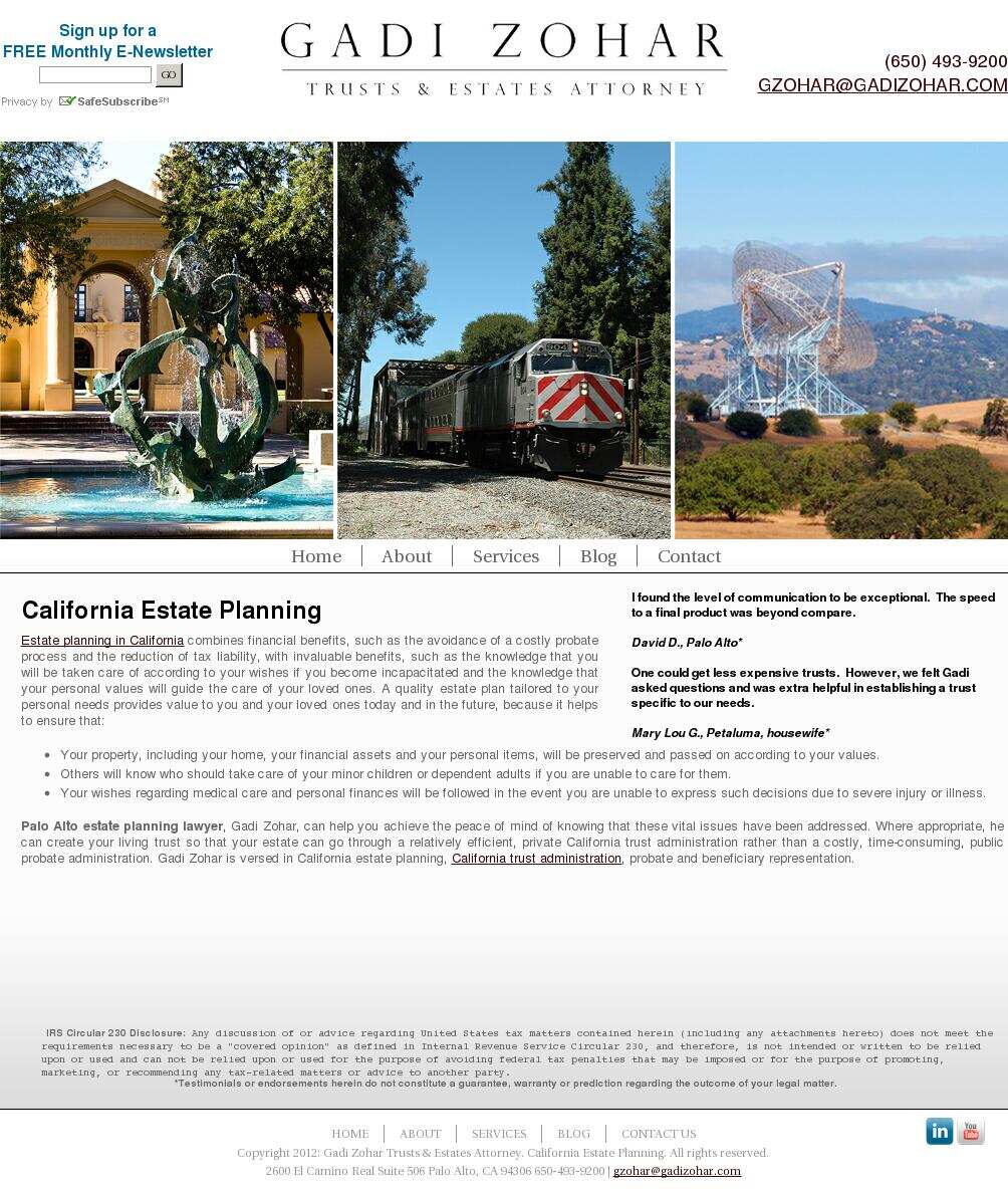 Gadi Zohar, Esq. - Palo Alto CA Lawyers