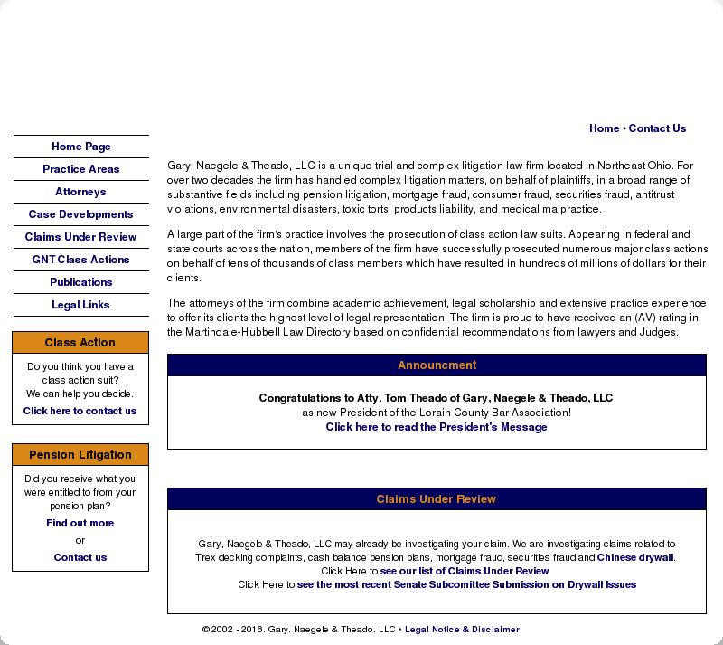 Gary, Naegele & Theado, LLC - Lorain OH Lawyers