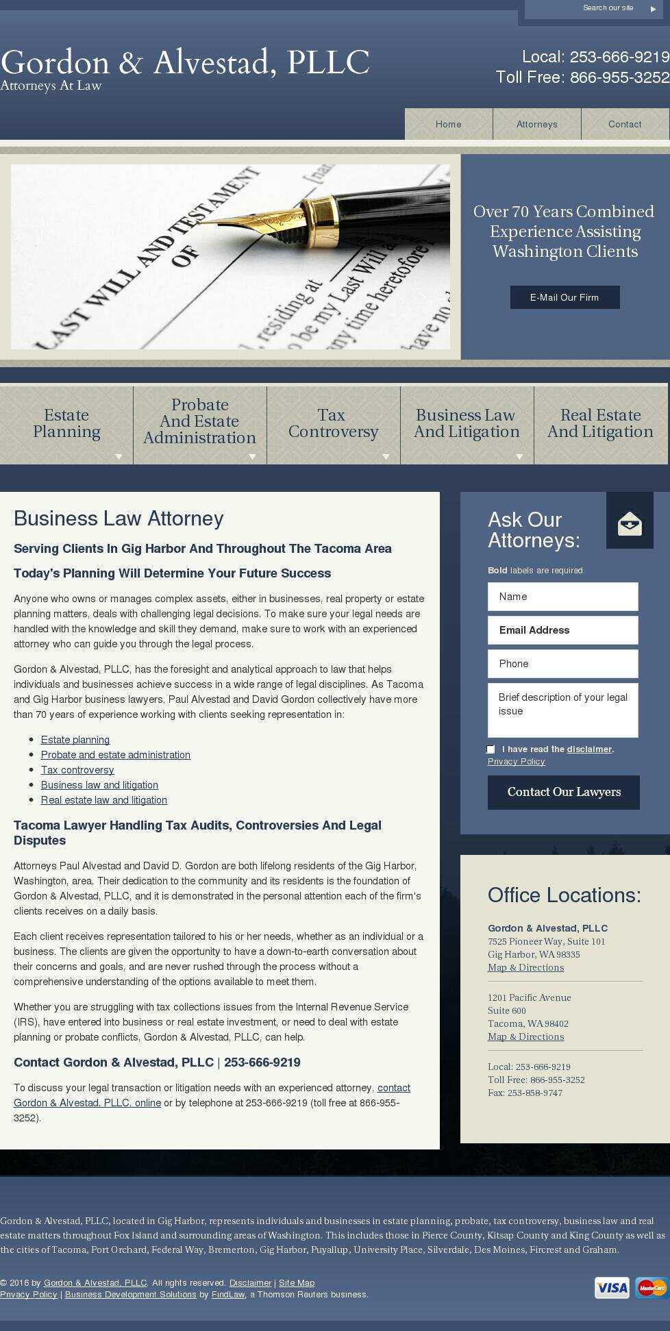 Gordon & Alvestad, PLLC - Gig Harbor WA Lawyers