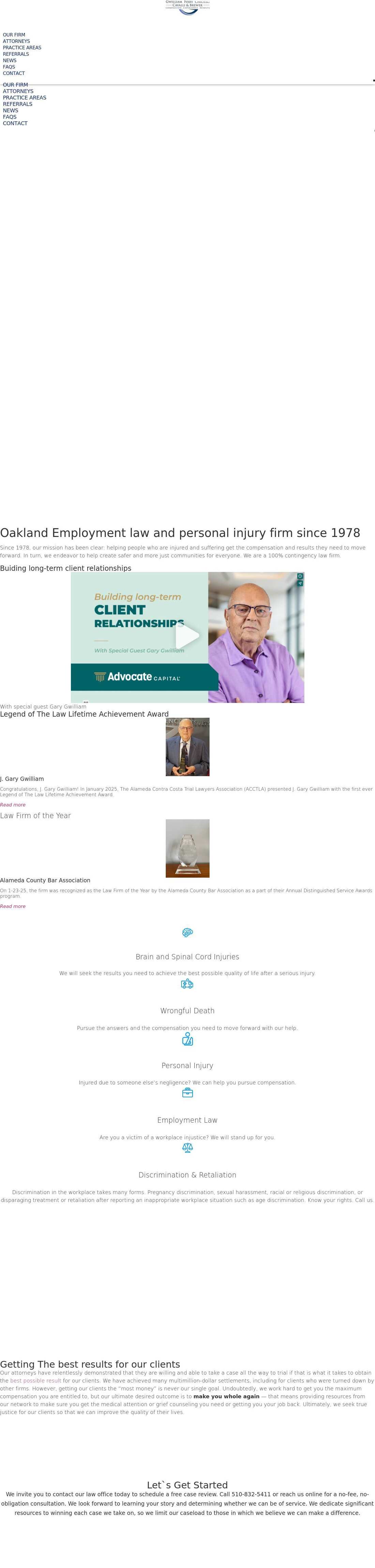 Gwilliam Ivary Chiosso Cavalli & Brewer - Oakland CA Lawyers
