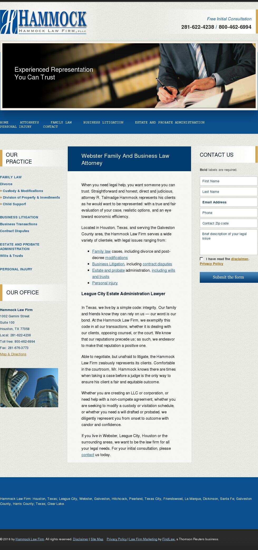 Hammock Law Firm - Houston TX Lawyers