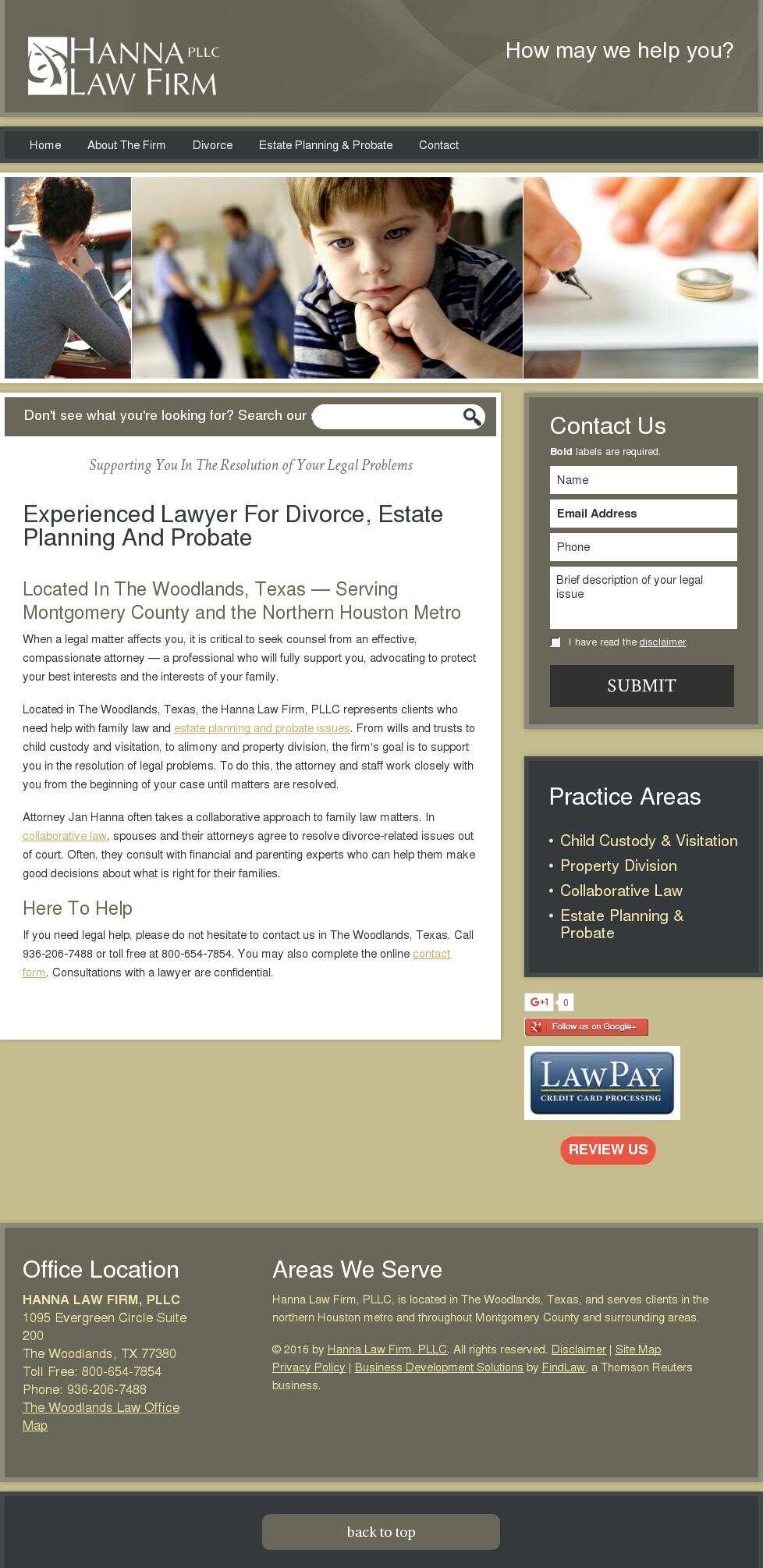 Hanna Law Firm, PLLC - The Woodlands TX Lawyers