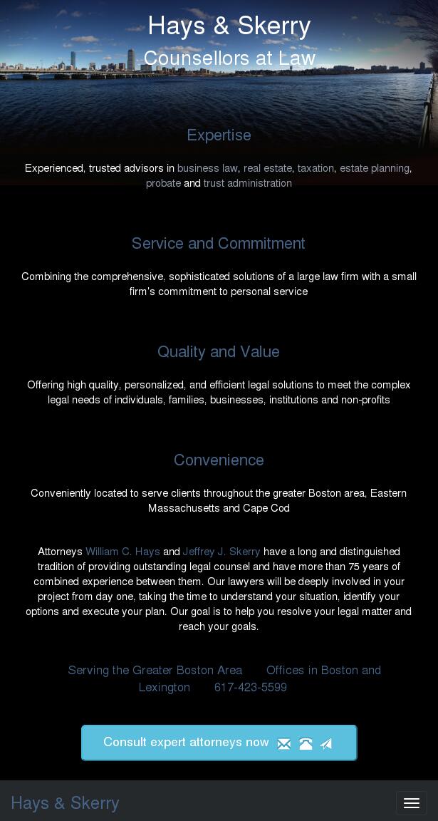 Hays & Skerry - Boston MA Lawyers