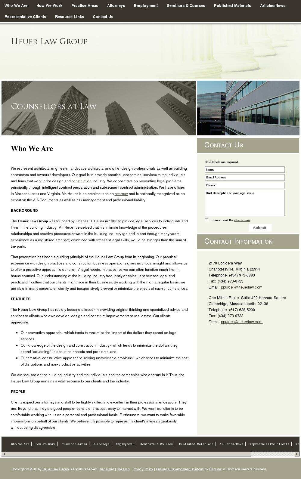 Heuer Law Group - Cambridge MA Lawyers