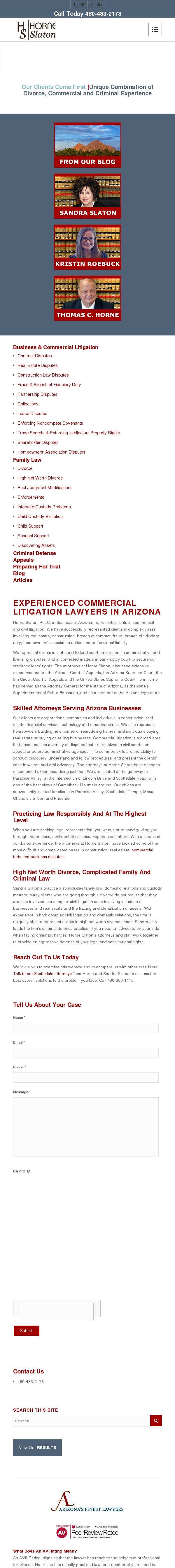 Horne, Slaton & Sannes, PLLC - Scottsdale AZ Lawyers