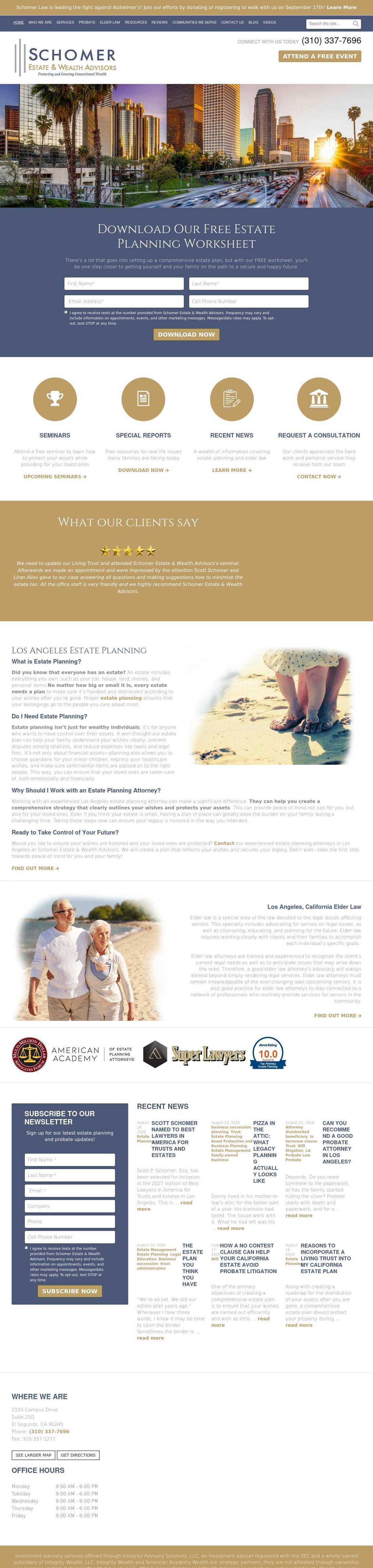 Schomer Estate & Wealth Advisors - El Segundo CA Lawyers