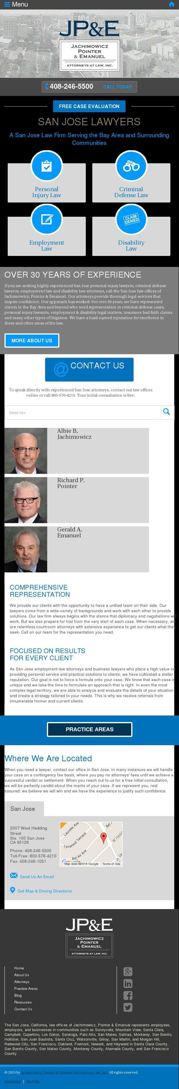 Jachimowicz, Pointer & Emanuel, Attorneys at Law, Inc. - San Jose CA Lawyers