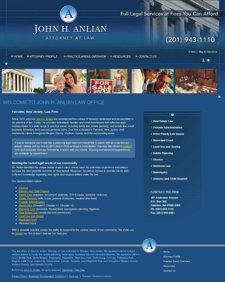 John H. Anlian - Fairview NJ Lawyers