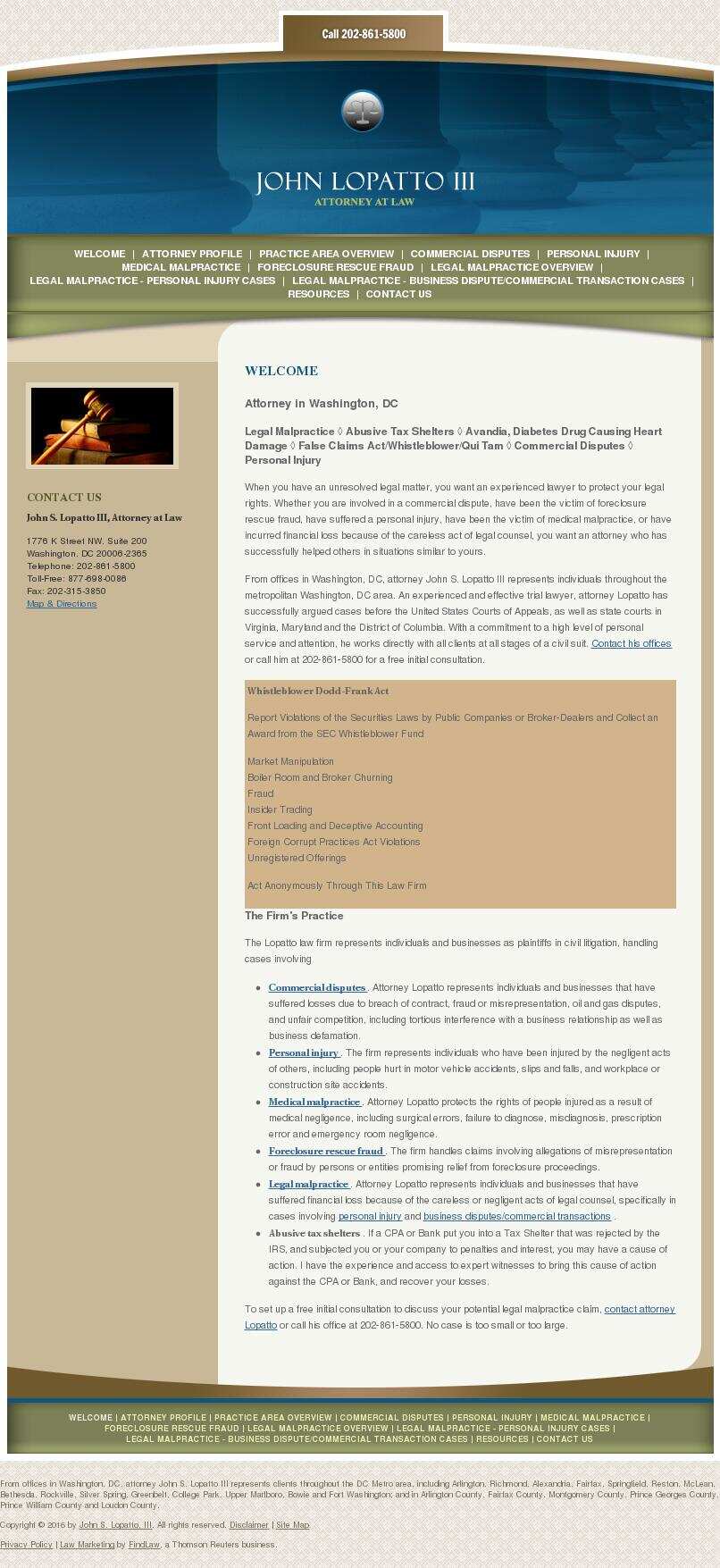 John S. Lopatto, III - Washington DC Lawyers
