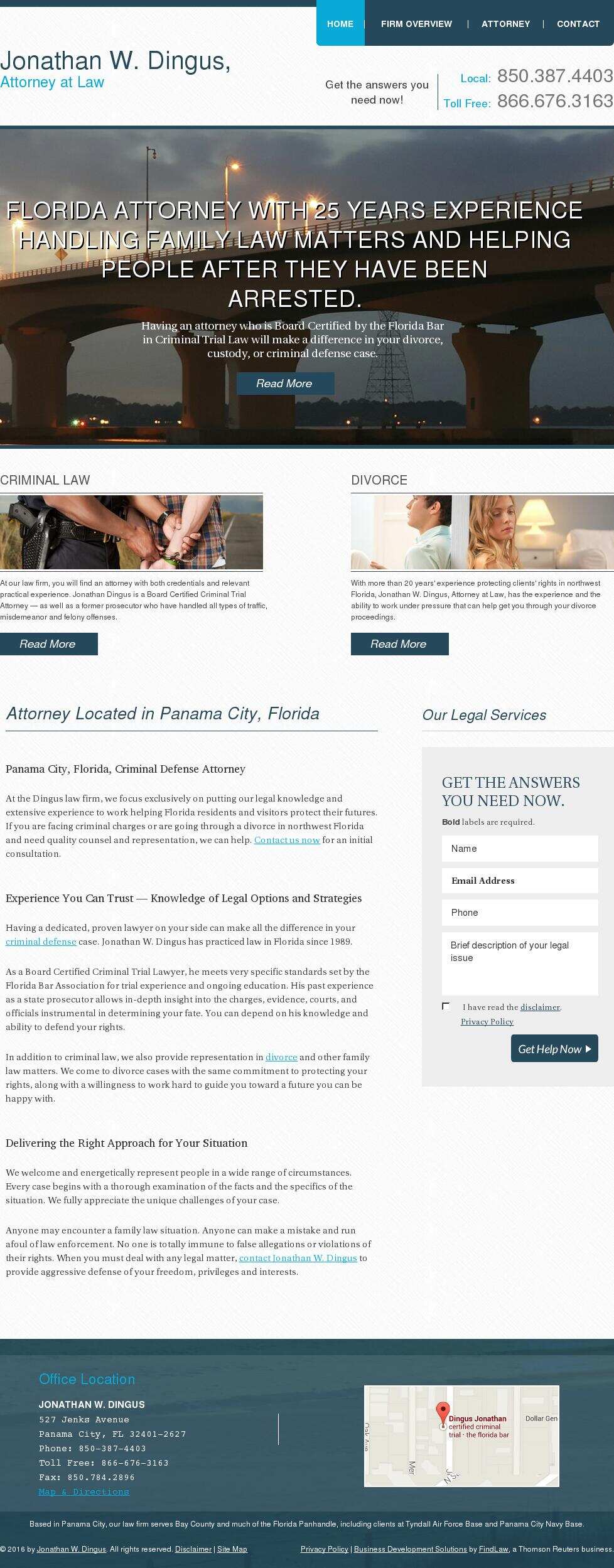 Jonathan W. Dingus - Panama City FL Lawyers