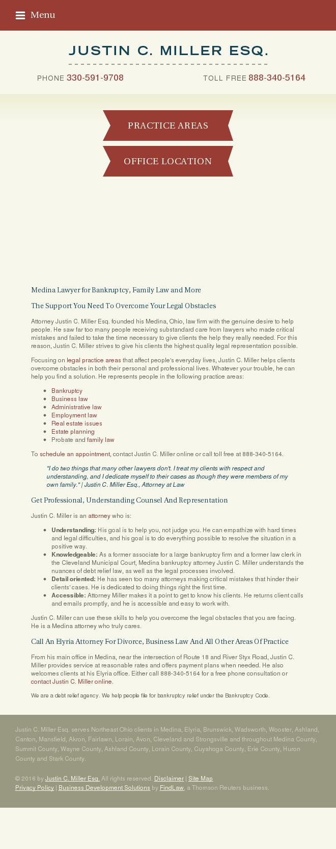 Justin C. Miller Esq. - Medina OH Lawyers