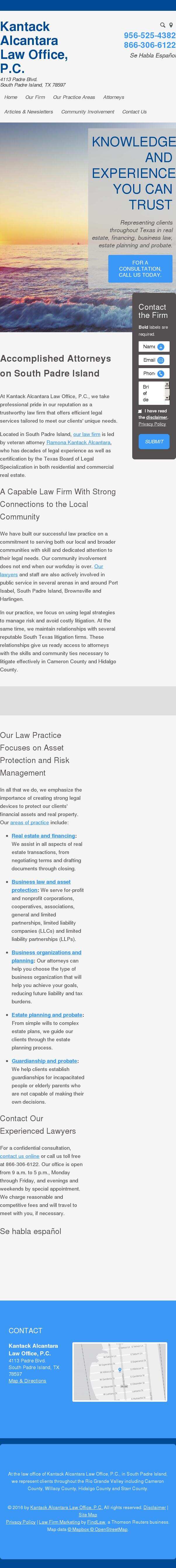 Kantack Alcantara Law Office, P.C. - South Padre Island TX Lawyers