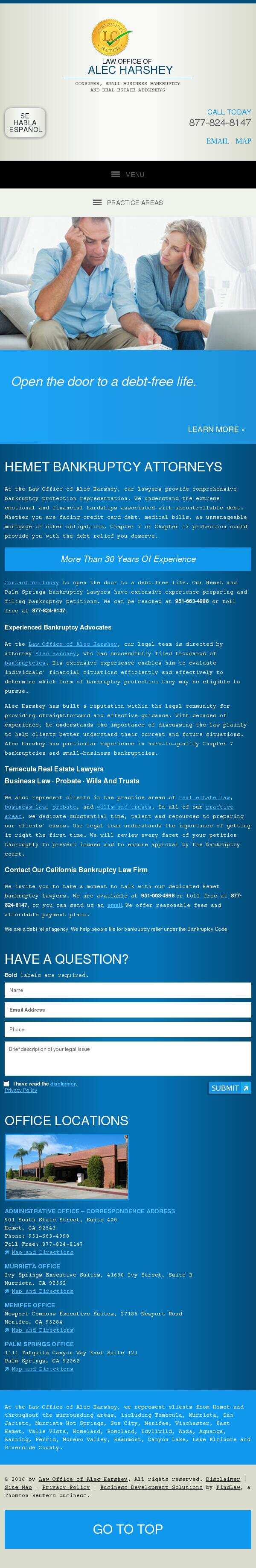 Law Office of Alec Harshey - Menifee CA Lawyers