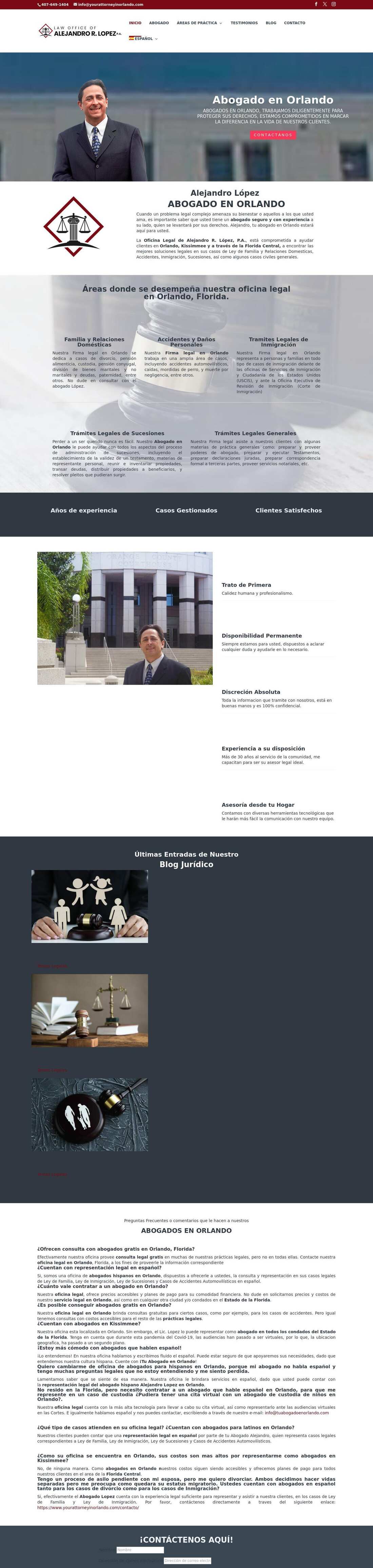 Law Office of Alejandro R. Lopez, P.A. - Orlando FL Lawyers