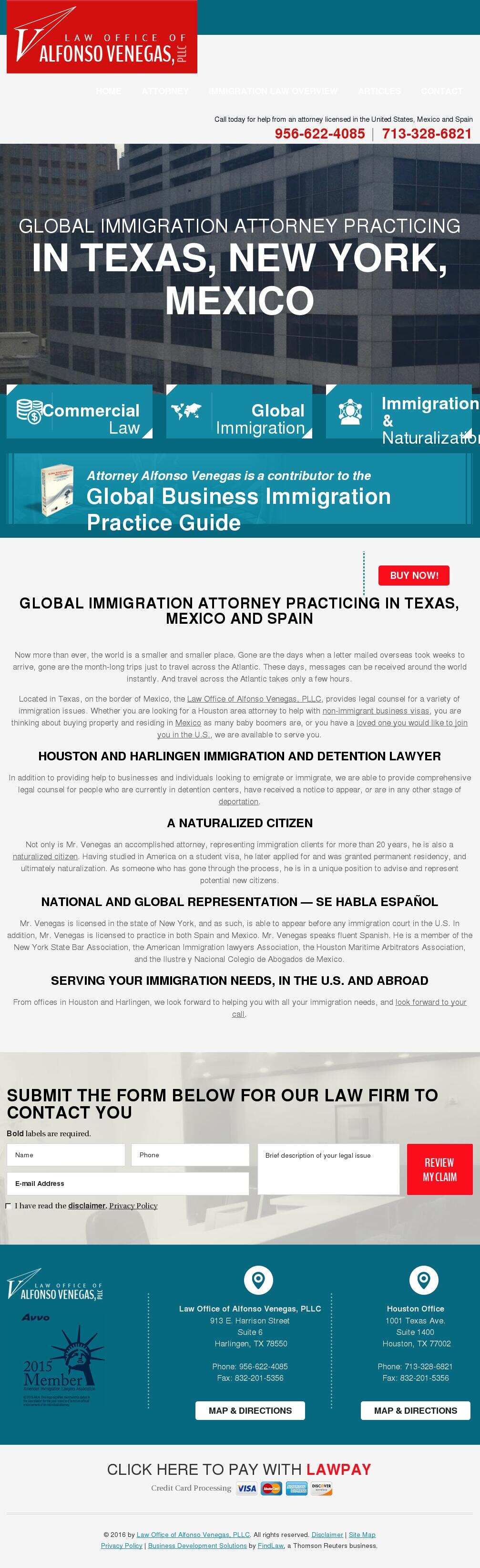 Law Office of Alfonso Venegas, PLLC - Harlingen TX Lawyers