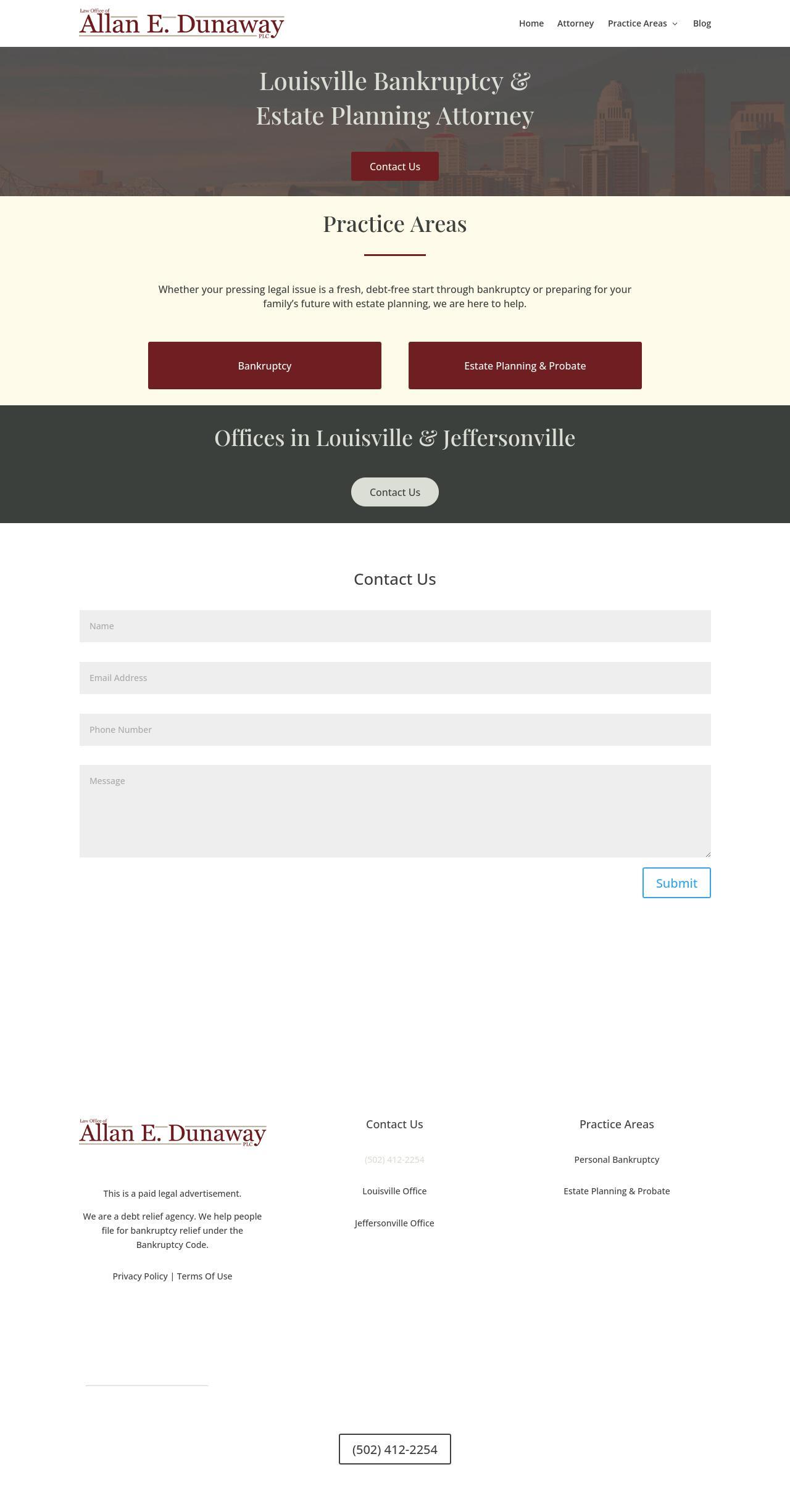 Law Office of Allan E. Dunaway, PLC - Jeffersonville IN Lawyers