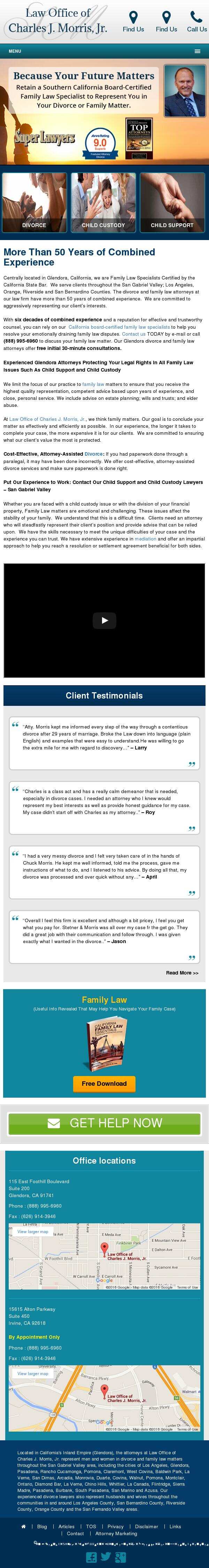 Law Office of Charles J. Morris, Jr. - Glendora CA Lawyers