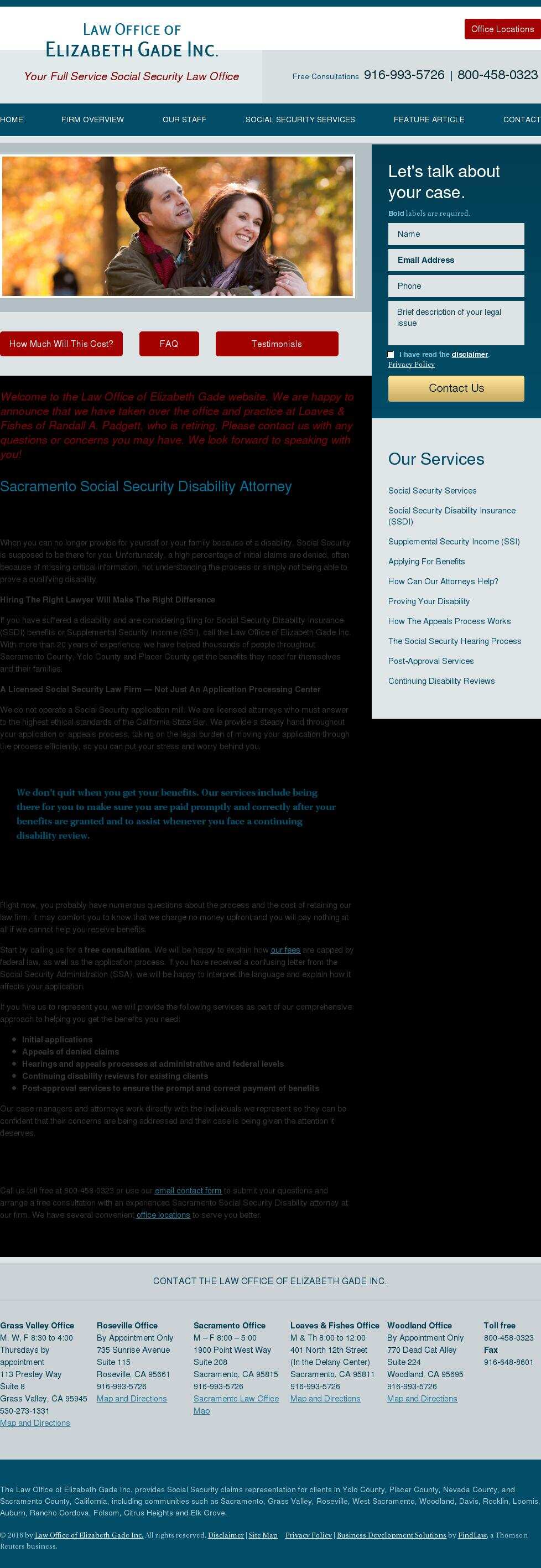 Law Office of Elizabeth Gade Inc. - Roseville CA Lawyers