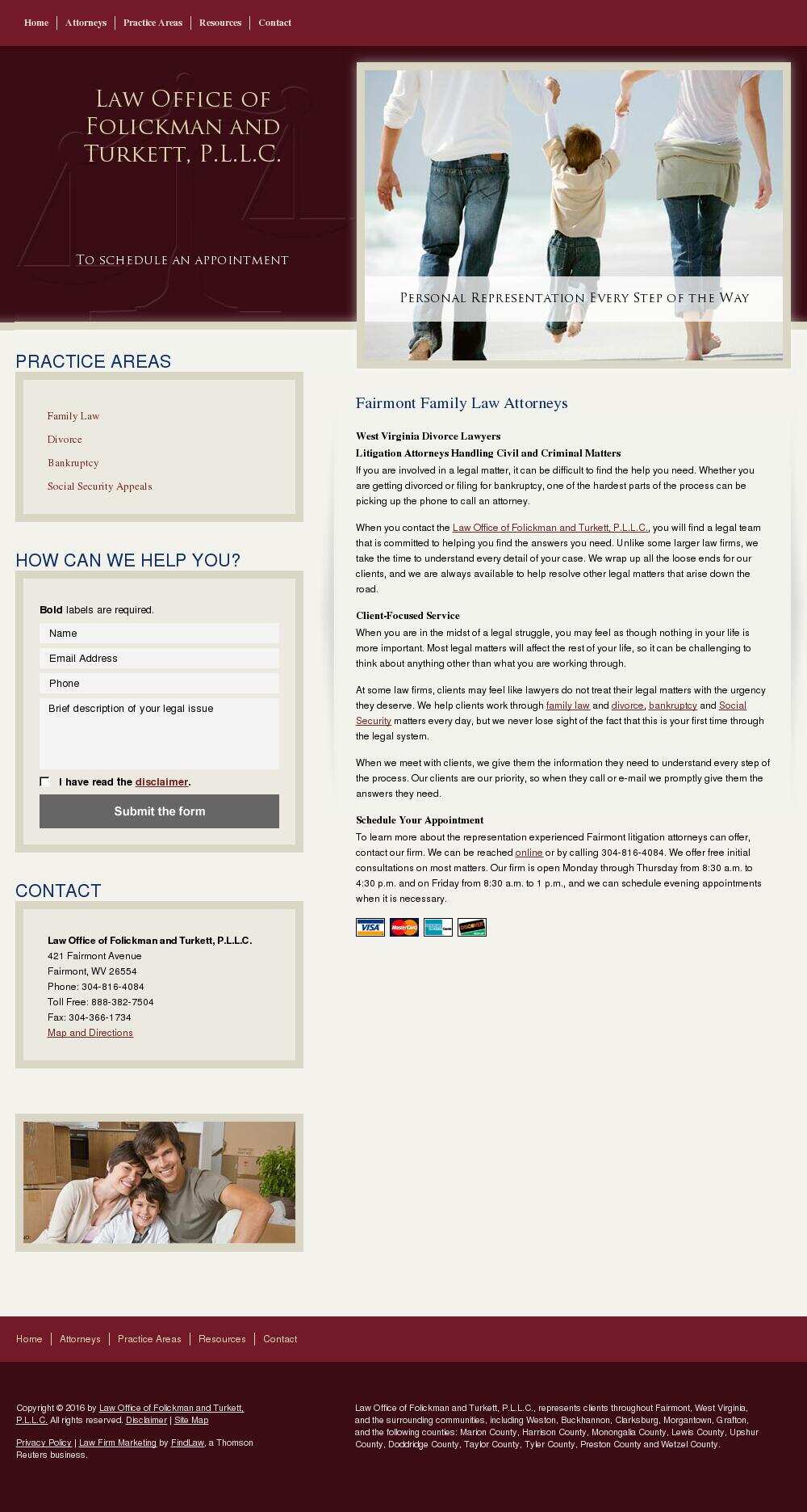 Law Office of Folickman and Turkett, P.L.L.C. - Fairmont WV Lawyers