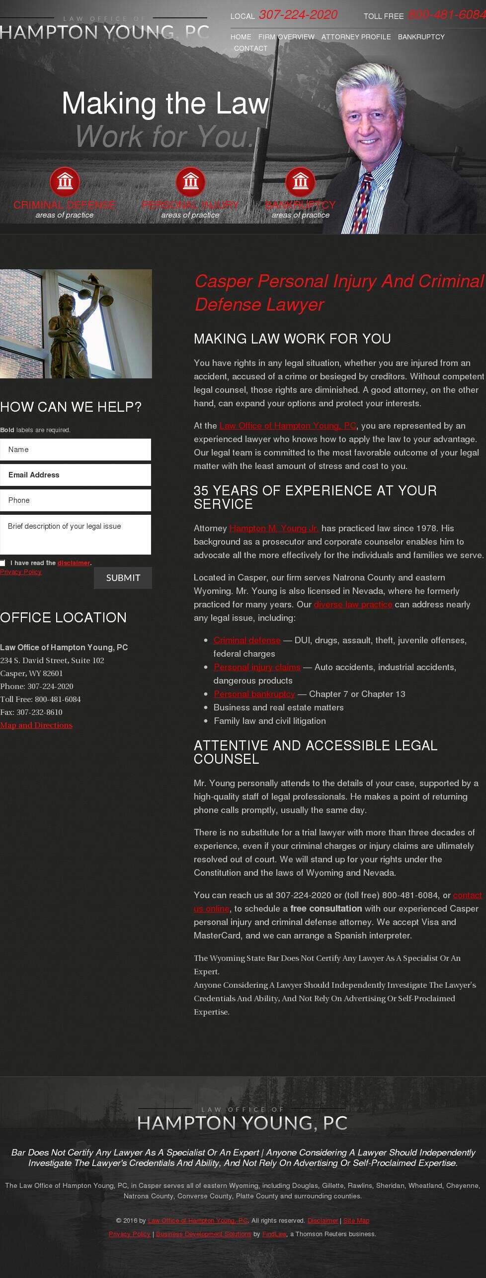 Law Office of Hampton Young, PC - Casper WY Lawyers