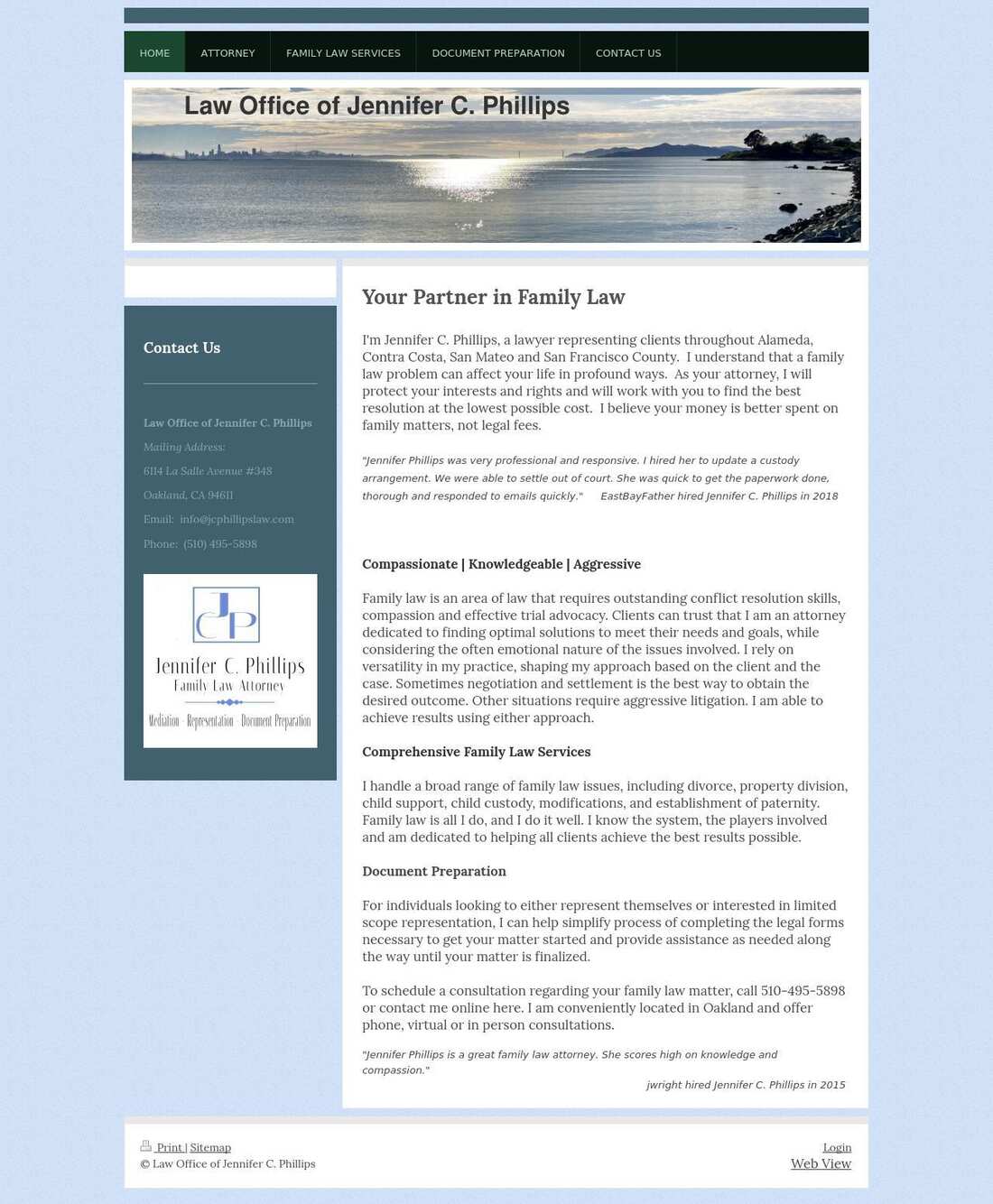 Law Office of Jennifer C. Phillips - Oakland CA Lawyers