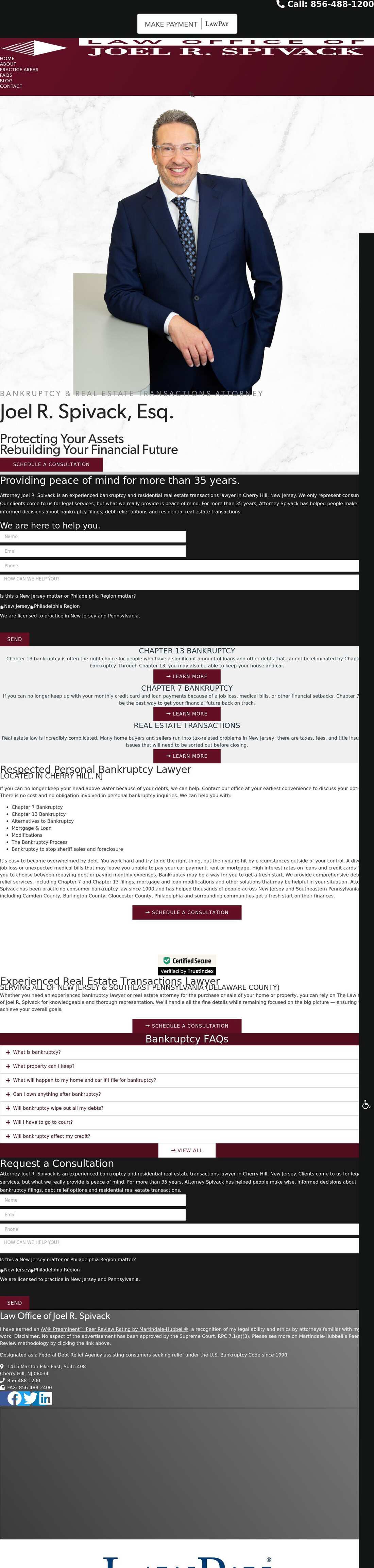 Law Office of Joel R. Spivack - Cherry Hill NJ Lawyers