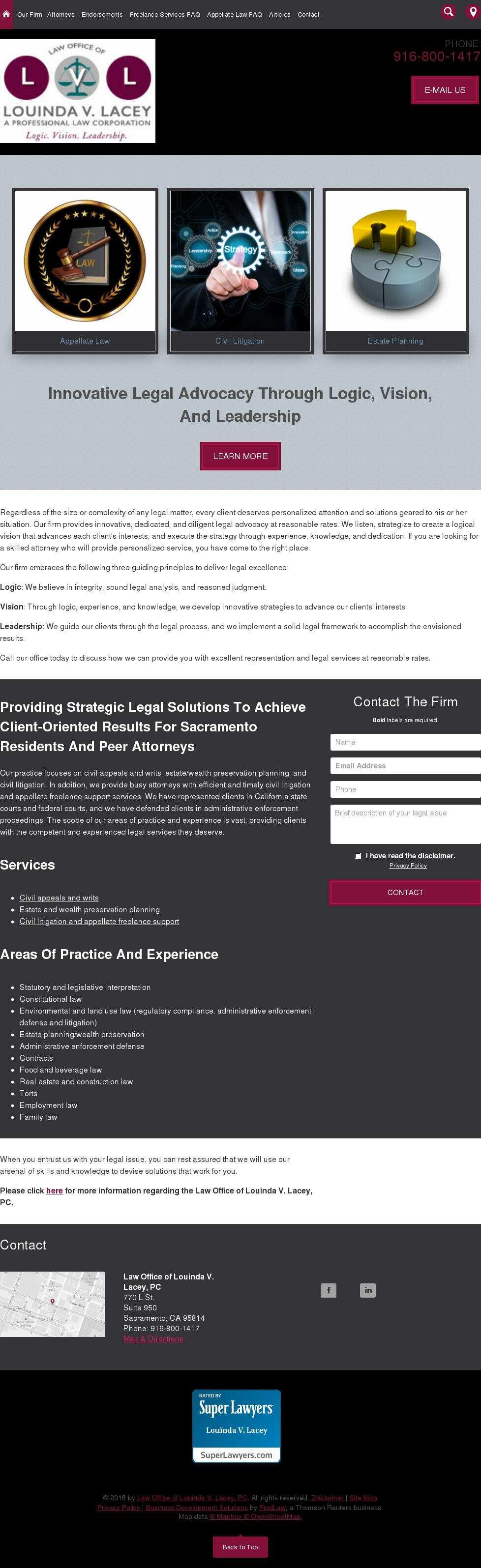 Law Office of Louinda V. Lacey, PC - Sacramento CA Lawyers