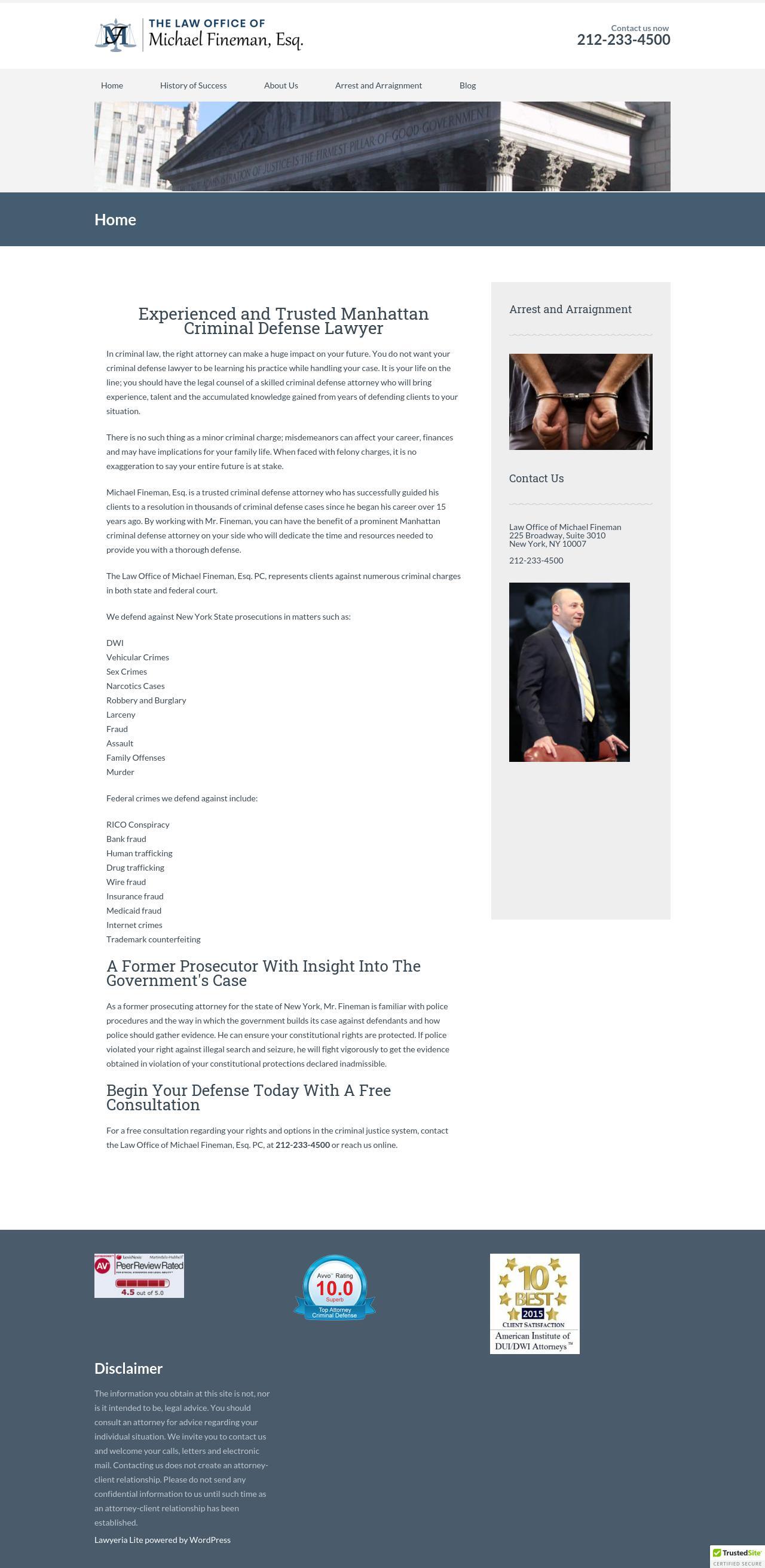 Law Office of Michael Fineman, Esq. - New York NY Lawyers