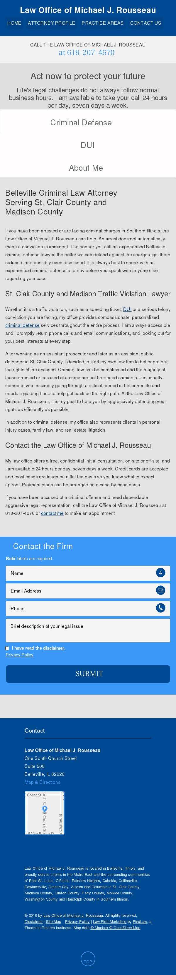 Law Office of Michael J. Rousseau - Belleville IL Lawyers
