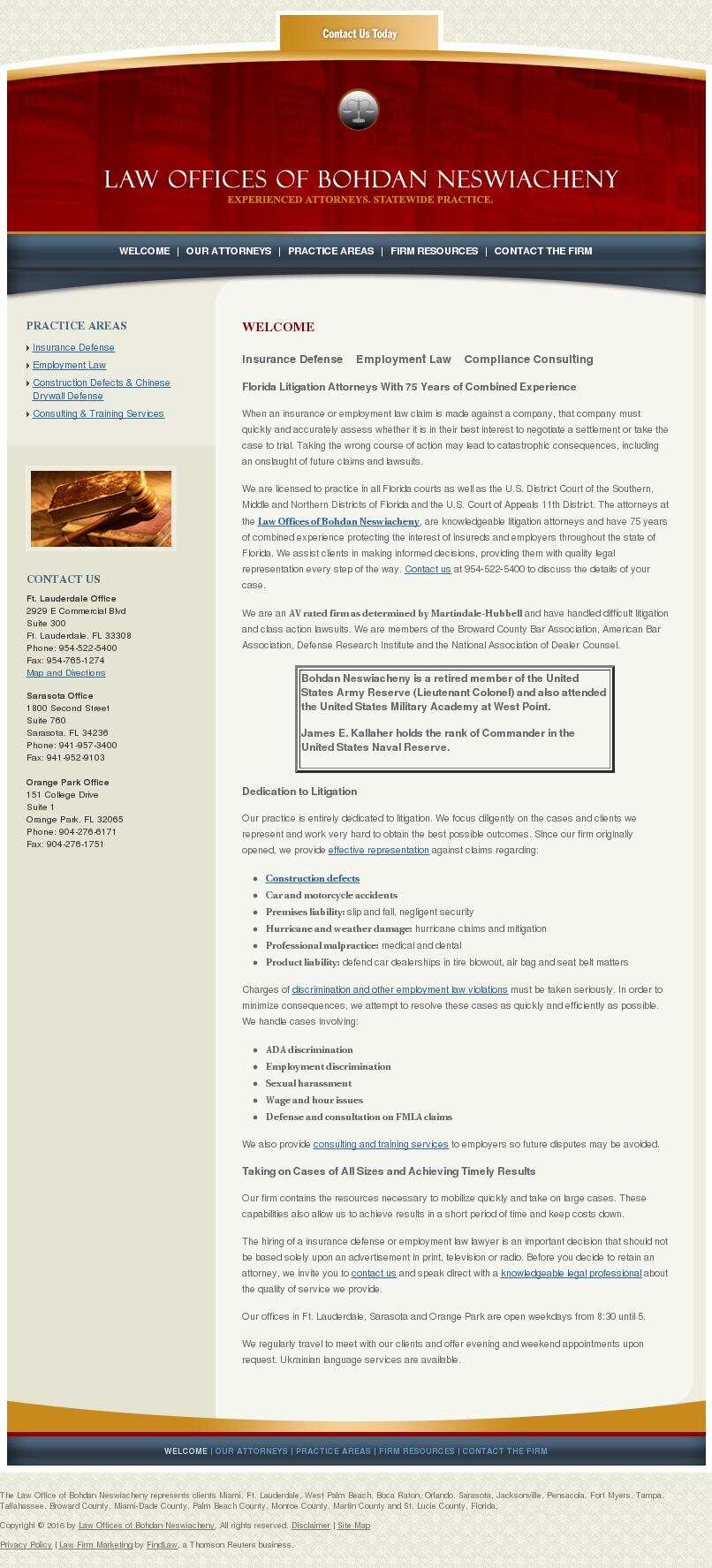 Law Offices of Bohdan Neswiacheny - Orange Park FL Lawyers