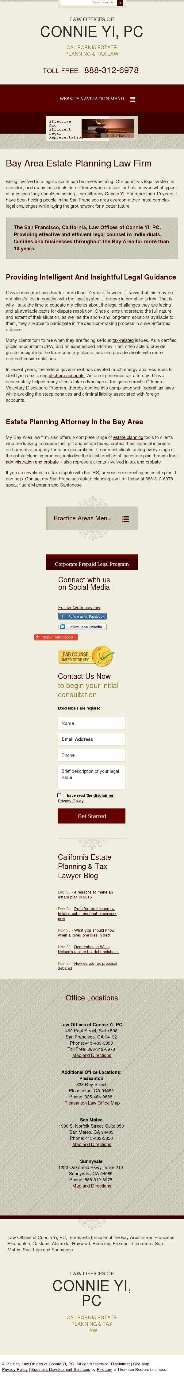 Law Offices of Connie Yi, PC - Pleasanton CA Lawyers