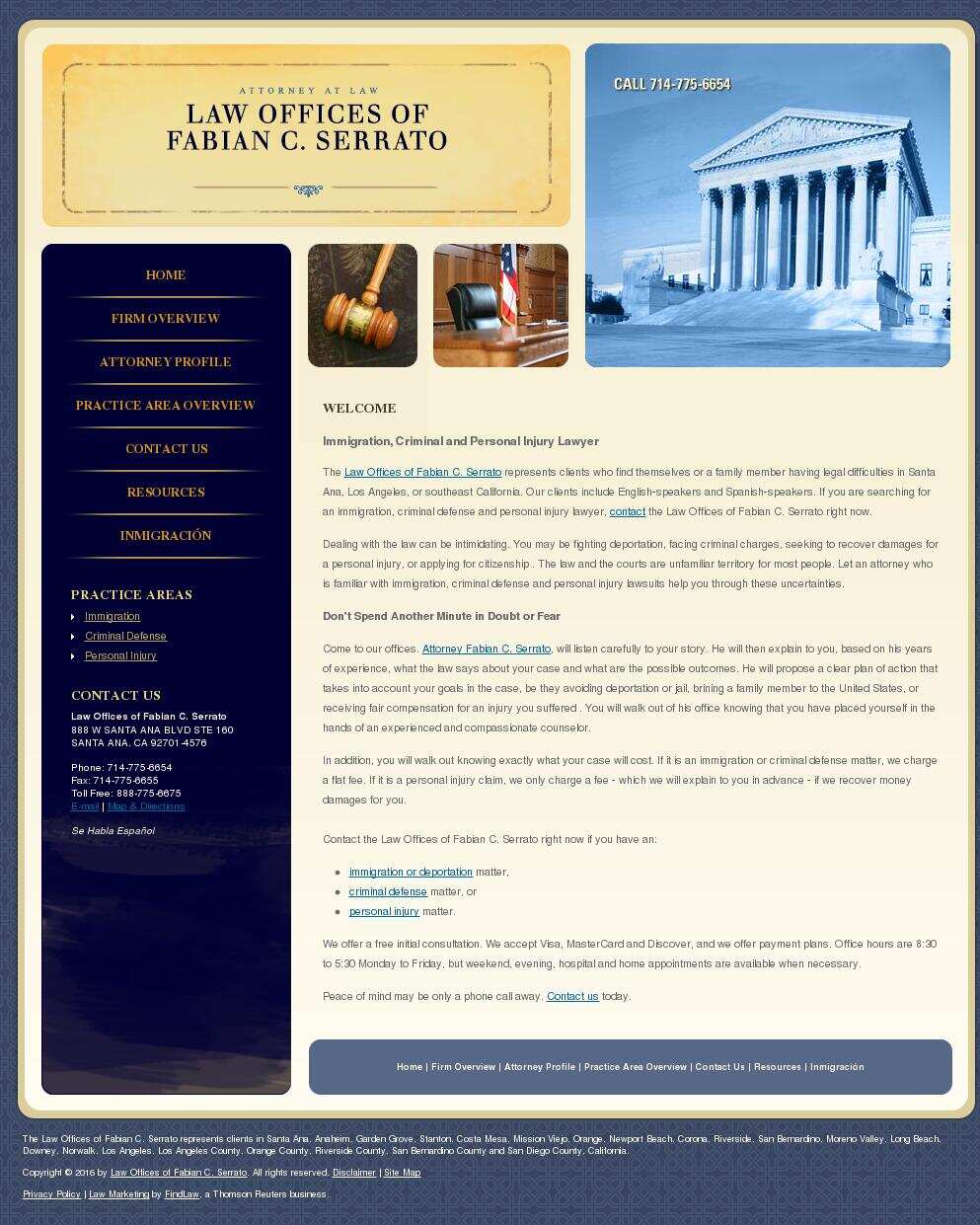 Law Offices of Fabian C. Serrato - Santa Ana CA Lawyers