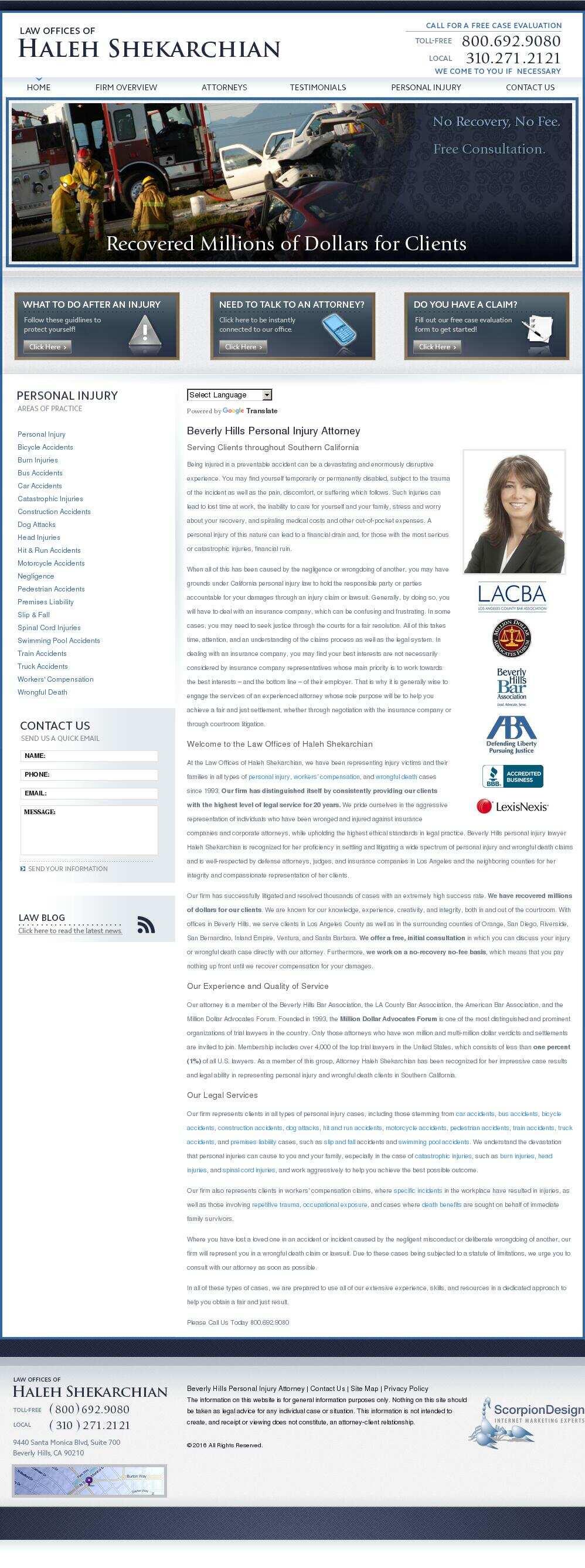 Law offices of Haleh Shekarchian - Beverly Hills CA Lawyers