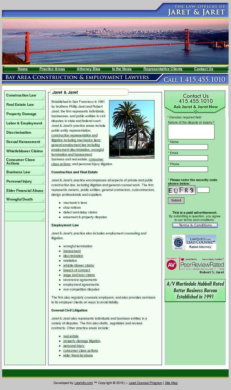 Law Offices of Jaret & Jaret - San Rafael CA Lawyers