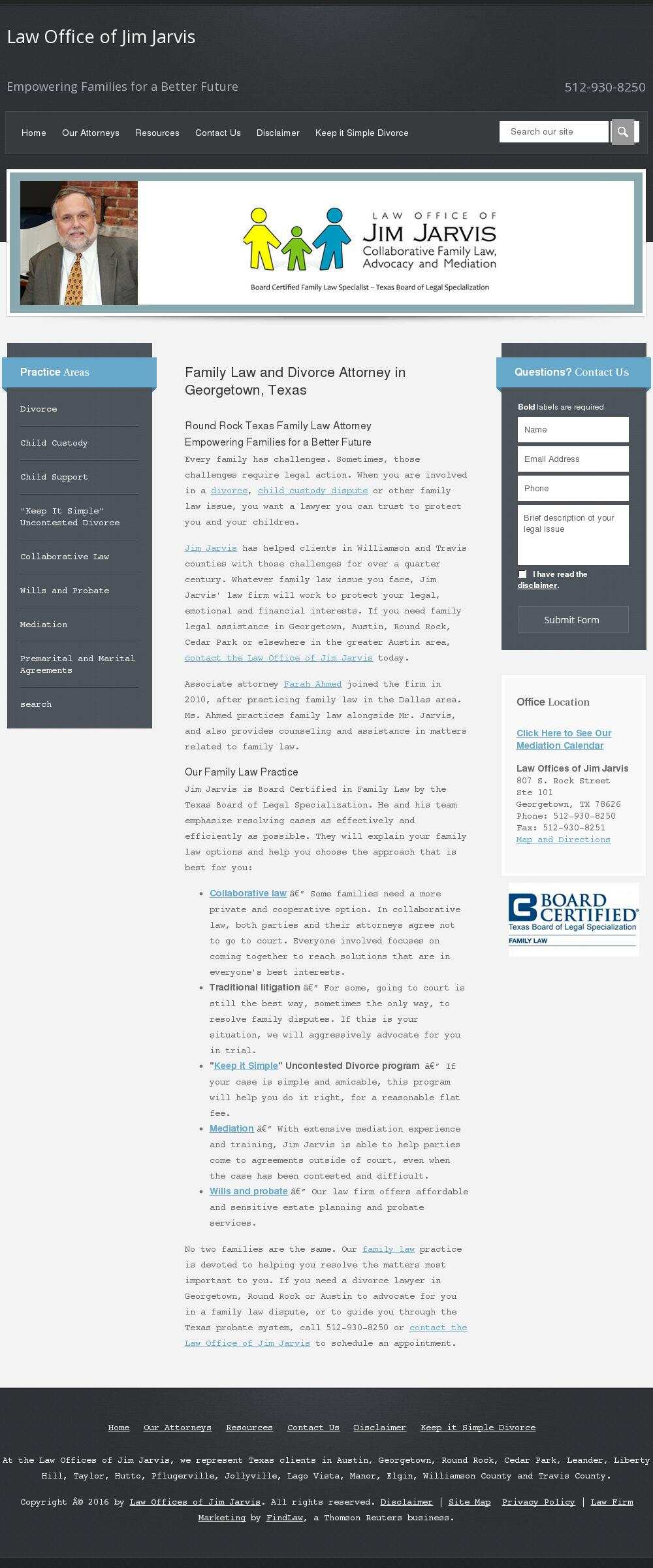 Law Offices of Jim Jarvis - Georgetown TX Lawyers