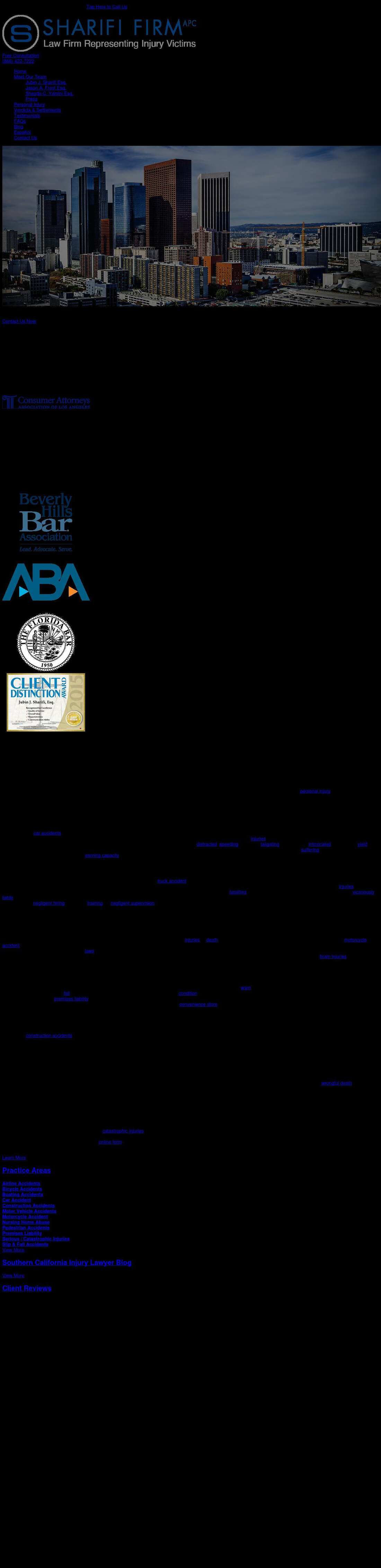 Law Offices of Jubin Sharifi, APLC - Los Angeles CA Lawyers