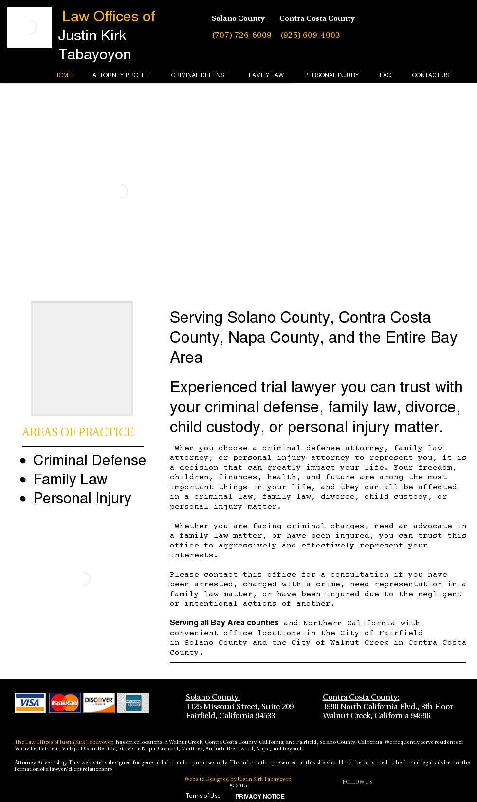 Law Offices of Justin Kirk Tabayoyon - Fairfield CA Lawyers