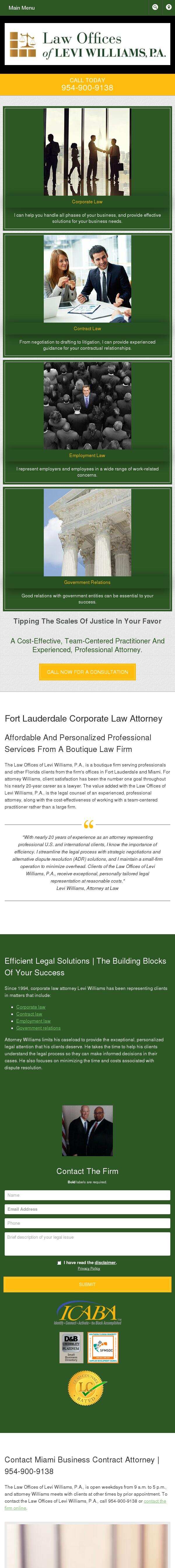 Law Offices of Levi Williams, P.A. - Fort Lauderdale FL Lawyers