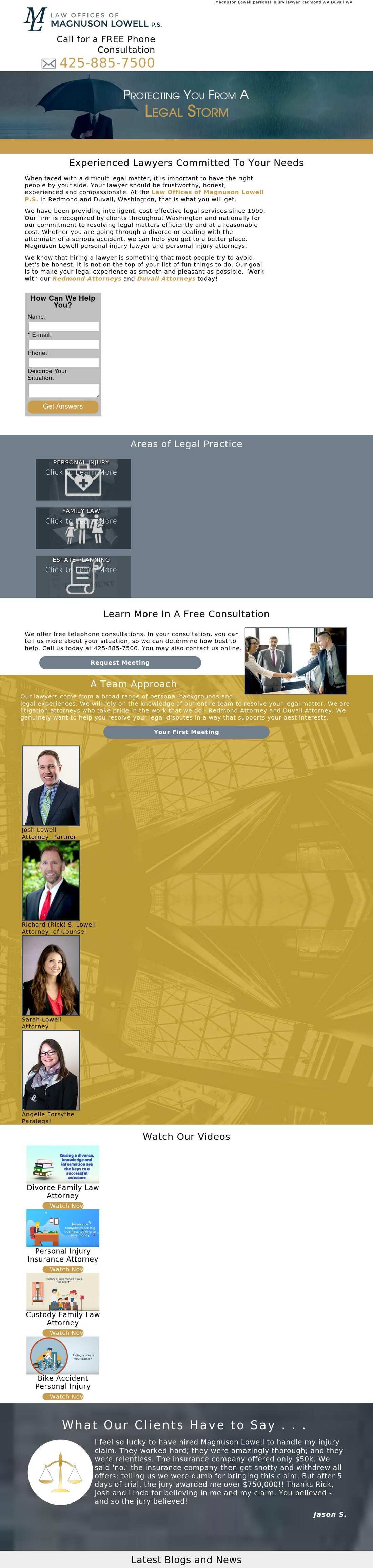 Law Offices of Magnuson Lowell P.S. - Redmond WA Lawyers