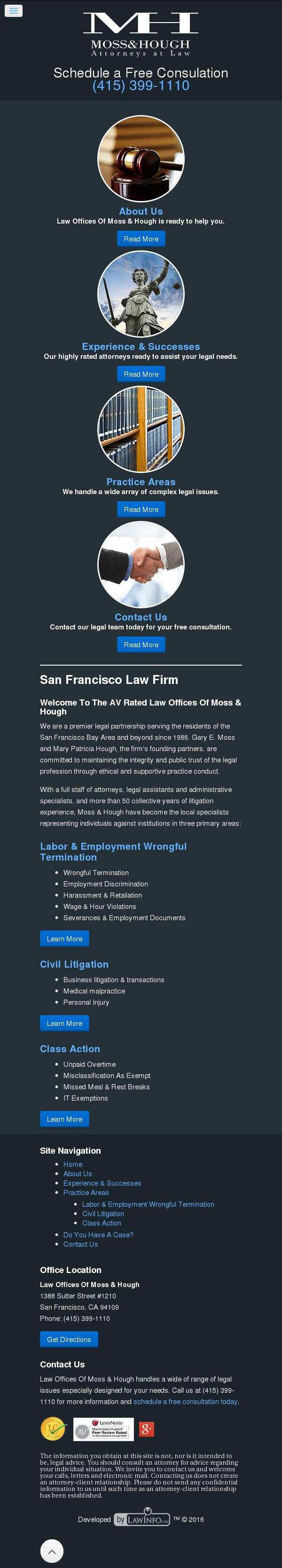 Law Offices Of Moss & Hough - San Francisco CA Lawyers