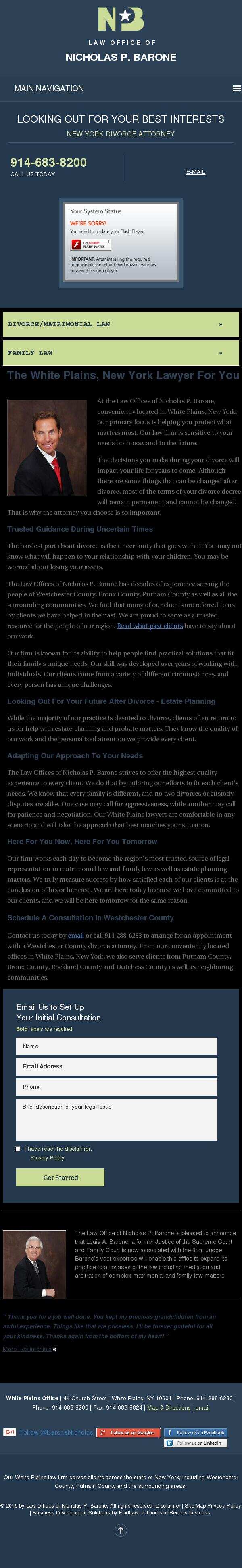 Law Offices of Nicholas P. Barone - White Plains NY Lawyers