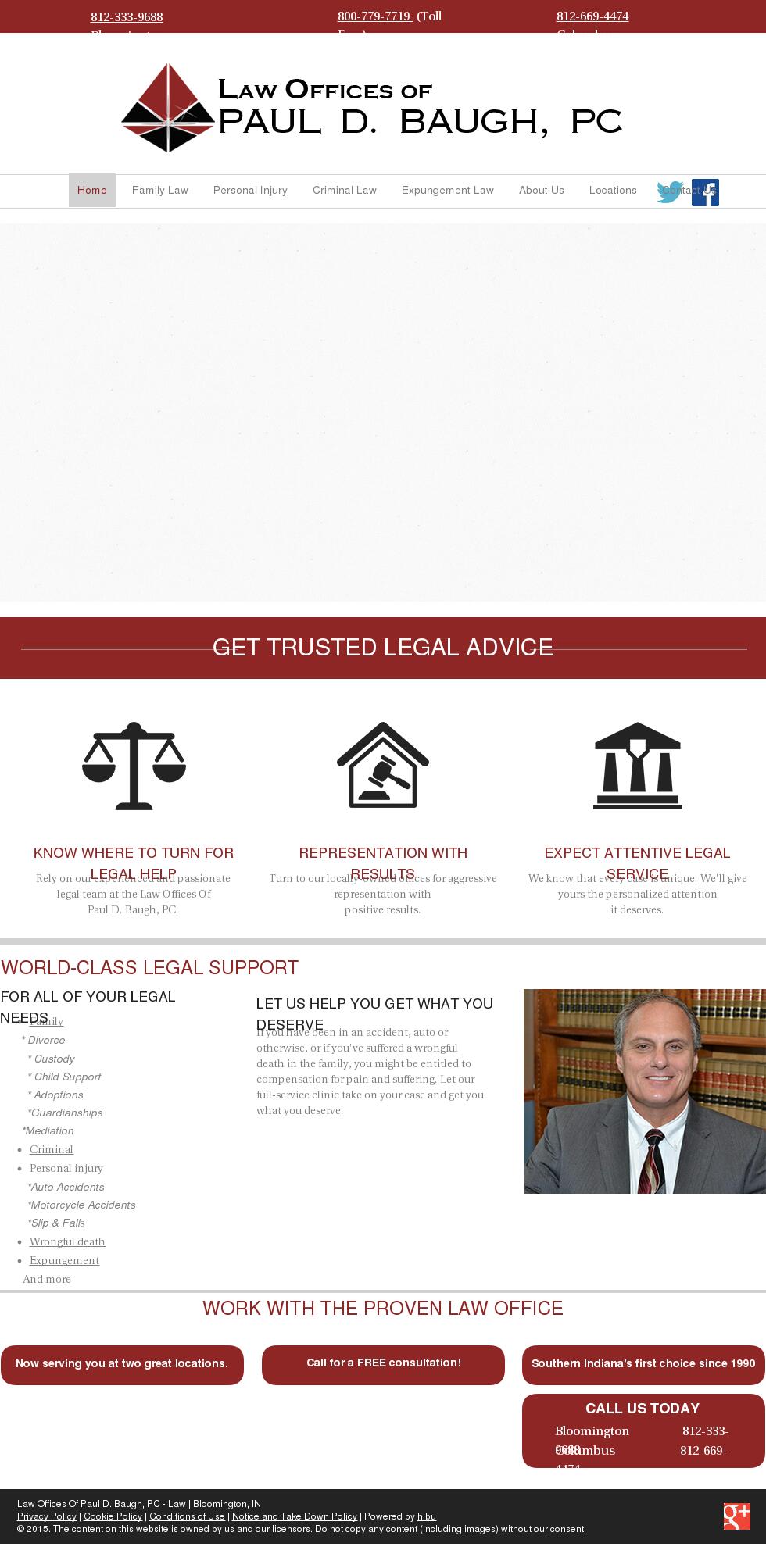 Law Offices Of Paul D. Baugh, PC - Columbus IN Lawyers