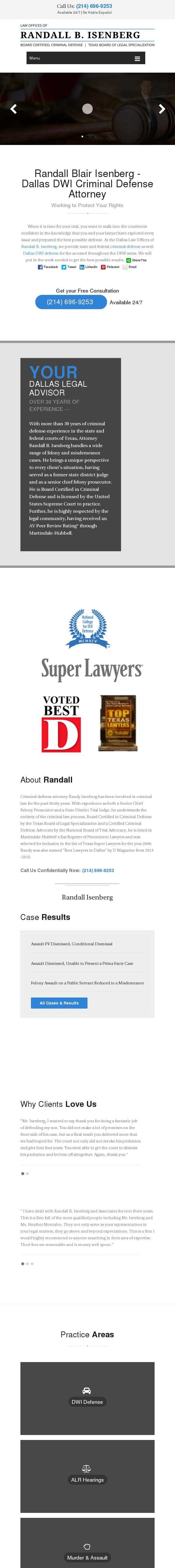 Law Offices of Randall B. Isenberg - Dallas TX Lawyers