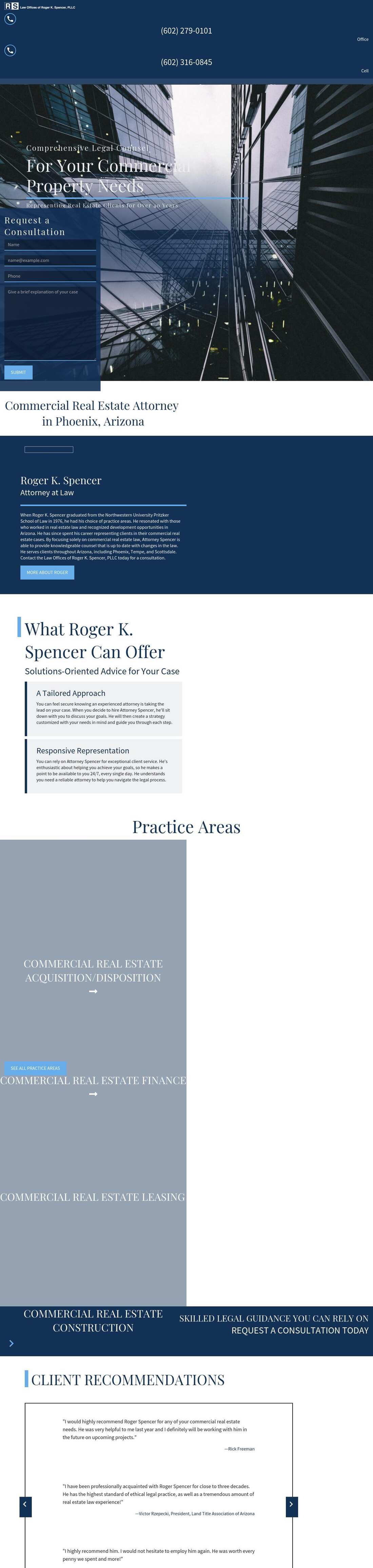 Law Offices of Roger K. Spencer, PLLC - Phoenix AZ Lawyers