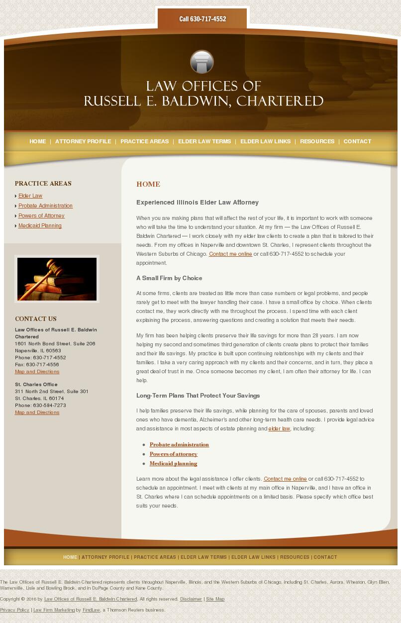 Law Offices of Russell E. Baldwin Chartered - St. Charles IL Lawyers
