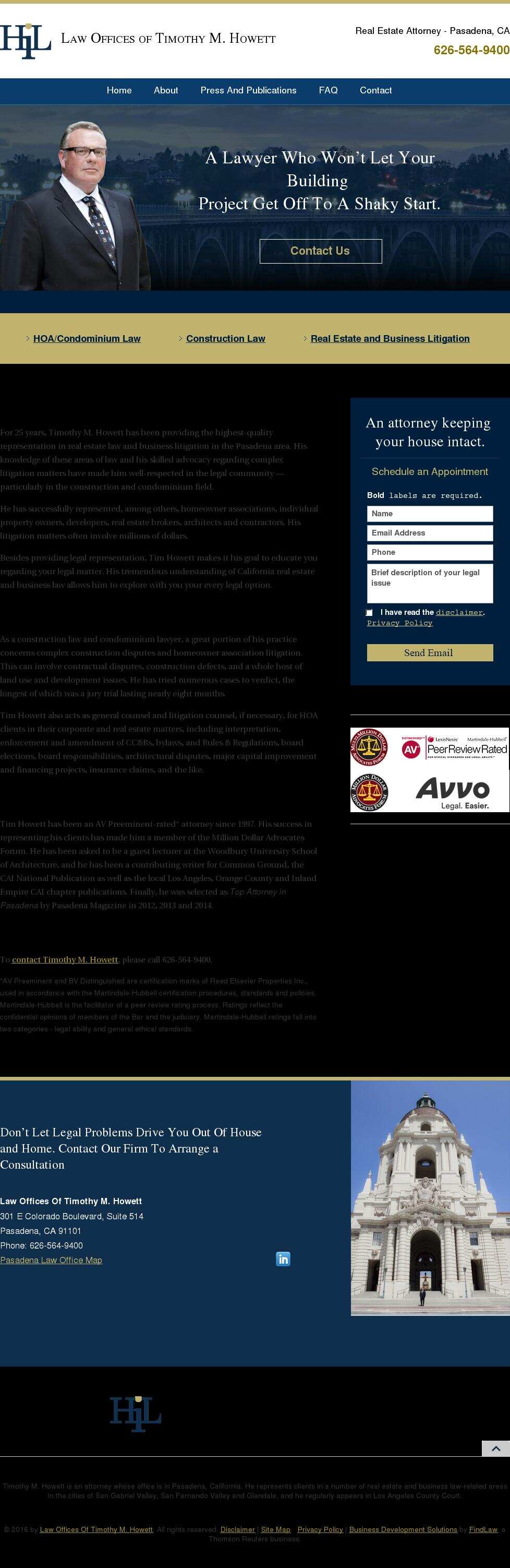 Law Offices Of Timothy M. Howett - Pasadena CA Lawyers