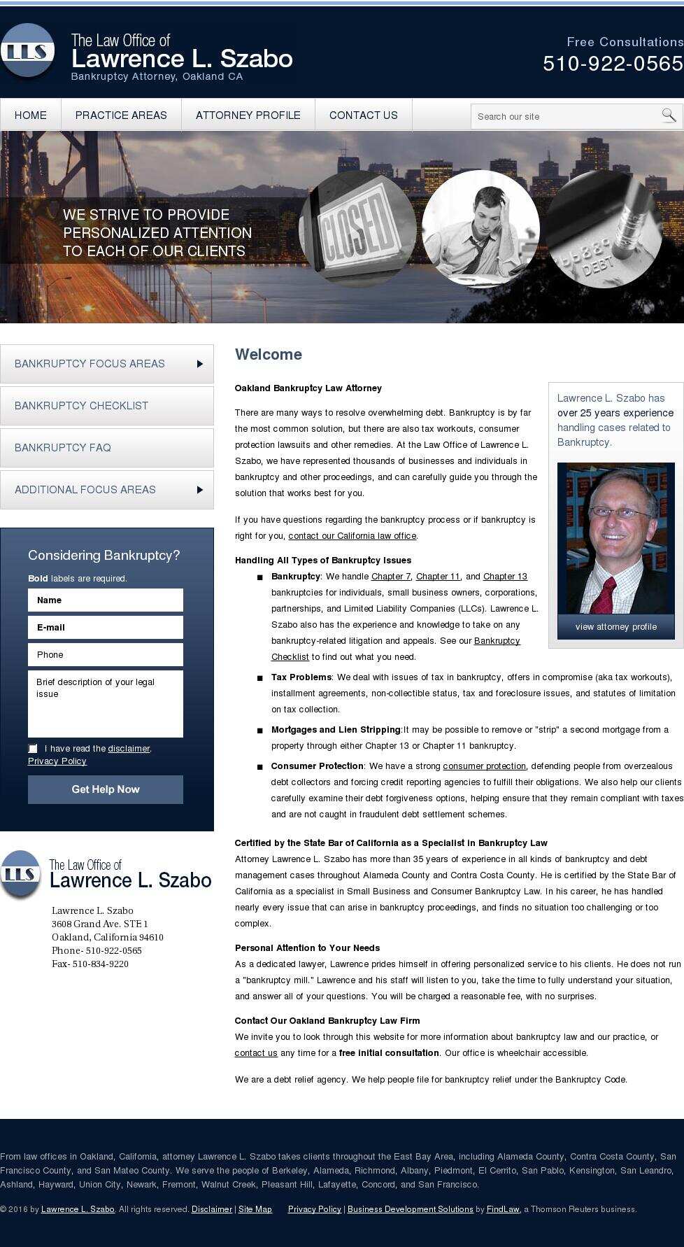 Lawrence L. Szabo - Oakland CA Lawyers