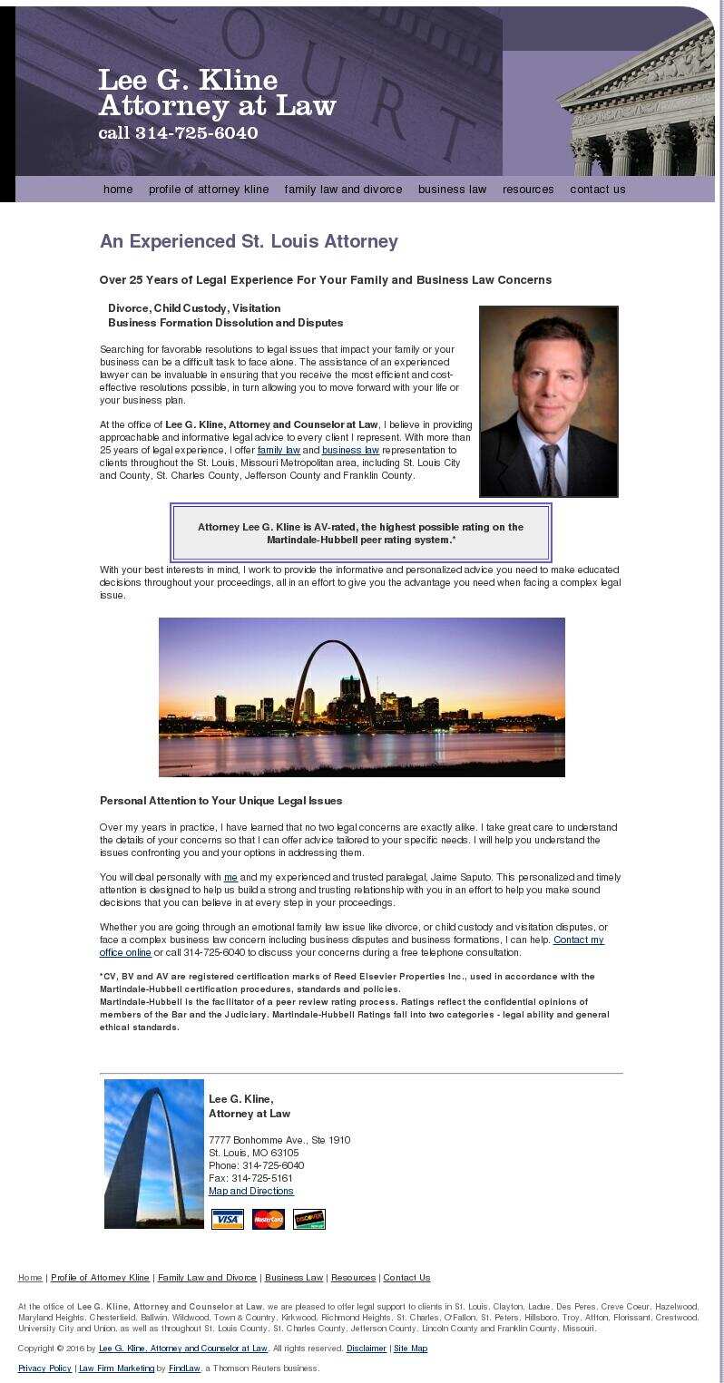 Lee G. Kline, Attorney and Counselor at Law - Saint Louis MO Lawyers