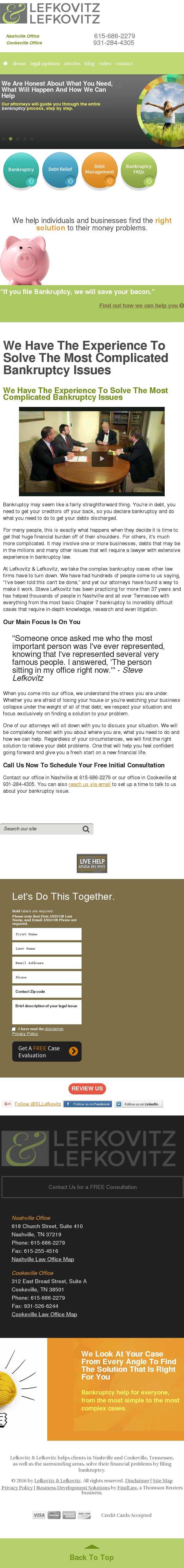 Lefkovitz & Lefkovitz - Nashville TN Lawyers